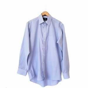 Stafford - Vintage Men's Dress Shirt - Blue - 15 1/2